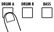 ZOOM RT-323 - Press any of the [DRUM A]/[DRUM B]/[BASS] keys - 1