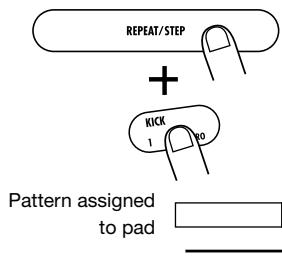 ZOOM RT-323 - Hold down the [REPEAT] key and push the pad - 2