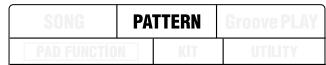 ZOOM RT-323 - Press the [PATTERN] key. - 2