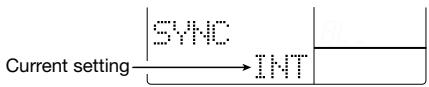 ZOOM RT-323 - Enable/disable MIDI send/receive of sync messages (SYNC) - 1