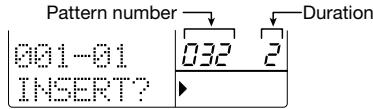 ZOOM RT-323 - Pattern information step input - 6