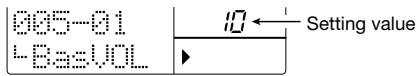 ZOOM RT-323 - Use the [VALUE] dial to enter the value. - 1