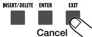 ZOOM RT-323 - To execute the copy process, press the [ENTER] key. To cancel the copy process, press the [EXIT] key. - 2