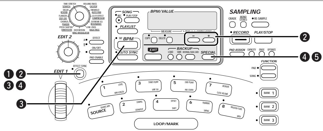 ZOOM ST-224 - Synchronizing Effect Parameter BPM - 2