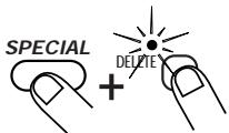 ZOOM ST-224 - STEP1 Hold down the [SPECIAL] key and press the [DELETE] key. - 2