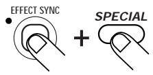 ZOOM ST-224 - For tap input of the effect BPM, hold down the [EFFECT SYNC] key and tap the [BPM] key in the desired tempo. - 4