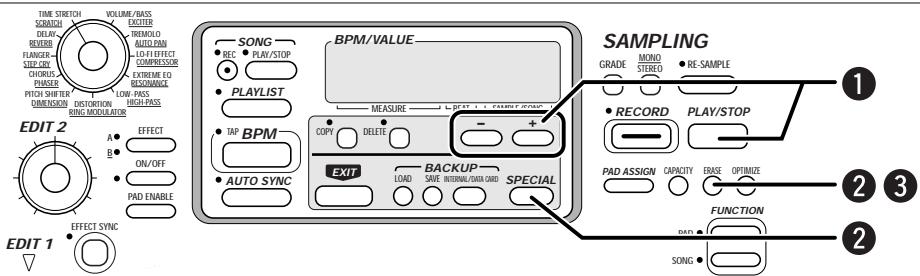 ZOOM ST-224 - Erasing a Sample - 2