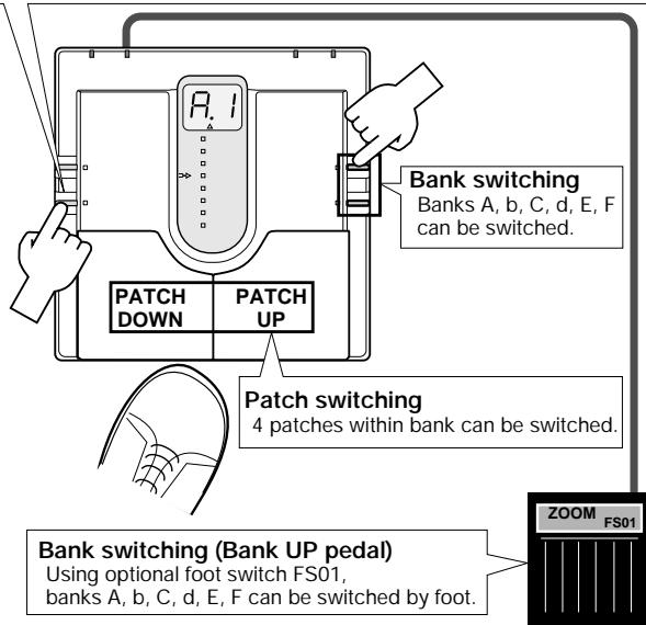 ZOOM 505 - Patch Switching (Application: Bank Hold ON) - 1