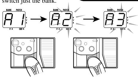 ZOOM 607 - Specifying the desired patch - 1