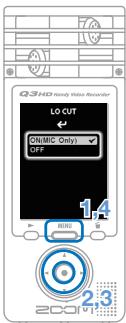 ZOOM Q3HD - Reducing noise - 2