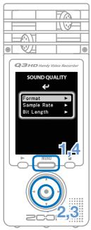 ZOOM Q3HD - Setting the sound quality - 2