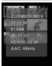ZOOM Q3HD - INFORMATION (about the file) - 1