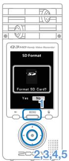 ZOOM Q3HD - Formatting an SD card - 2