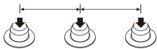 ZOOM A3 - To set the tempo with the parameter knobs - 3
