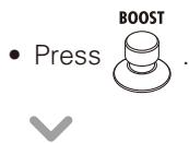 ZOOM A3 - | To turn the boost ON and OFF - 1