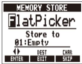 ZOOM A3 - | To save a patch memory - 4