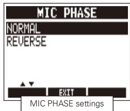 ZOOM A3 - | To change mic input settings - 7