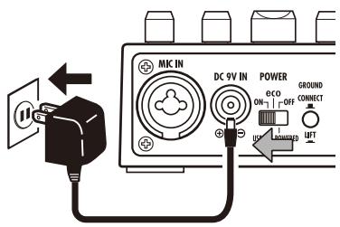 ZOOM A3 - When using an adapter - 1