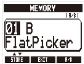 ZOOM A3 - | To cycle through patch memories in the list in order using the footswitch - 8
