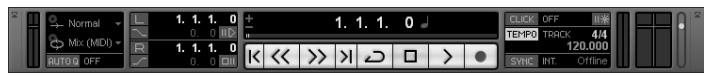 ZOOM B21U - Verify that the transport panel is being shown. - 1