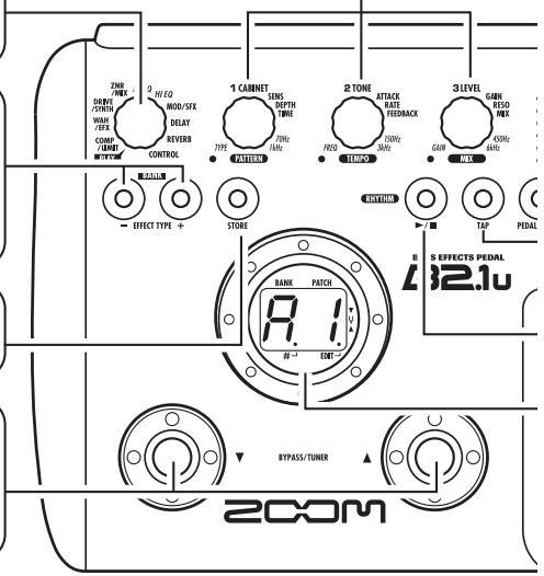 ZOOM B21U - [ ] / [] foot switches - 1