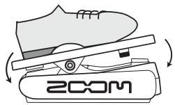 ZOOM B21U - Operate the pedal - 1