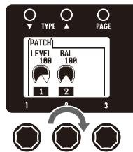 ZOOM B3 - To adjust the balance between original and effected sounds - 2