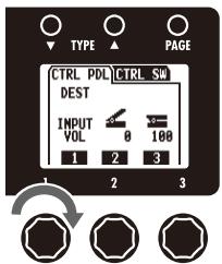 ZOOM B3 - | To set an expression pedal function - 1