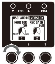 ZOOM B3 - To adjust the USB audio monitoring balance - 1