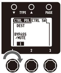 ZOOM B3 - To set an optional footswitch function - 4