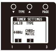 ZOOM B3 - | To activate the tuner - 3