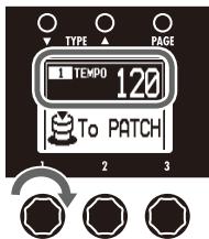 ZOOM B3 - To adjust the tempo - 3