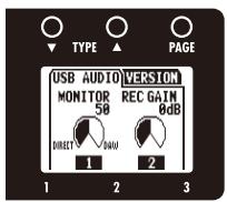 ZOOM B3 - | To view the firmware versions - 1