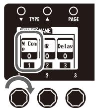 ZOOM B3 - | To change the order of the effects - 1