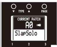 ZOOM B3 - To change the patch number where stored/swapped - 3