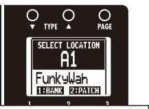 ZOOM B3 - To change the patch number where stored/swapped - 4