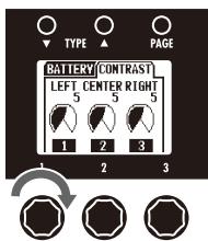 ZOOM B3 - | To adjust the display contrast - 1