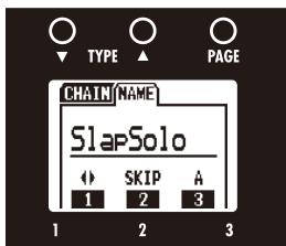 ZOOM B3 - | To change the patch name - 3