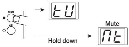 ZOOM FIRE30 - Press the [TUNER] key in the patch section. - 1