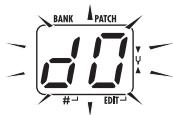 ZOOM G21U - Select the store/copy target bank - 1
