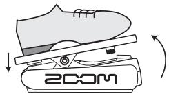 ZOOM G21U - Adjusting the sensitivity of the built-in expression pedal - 3