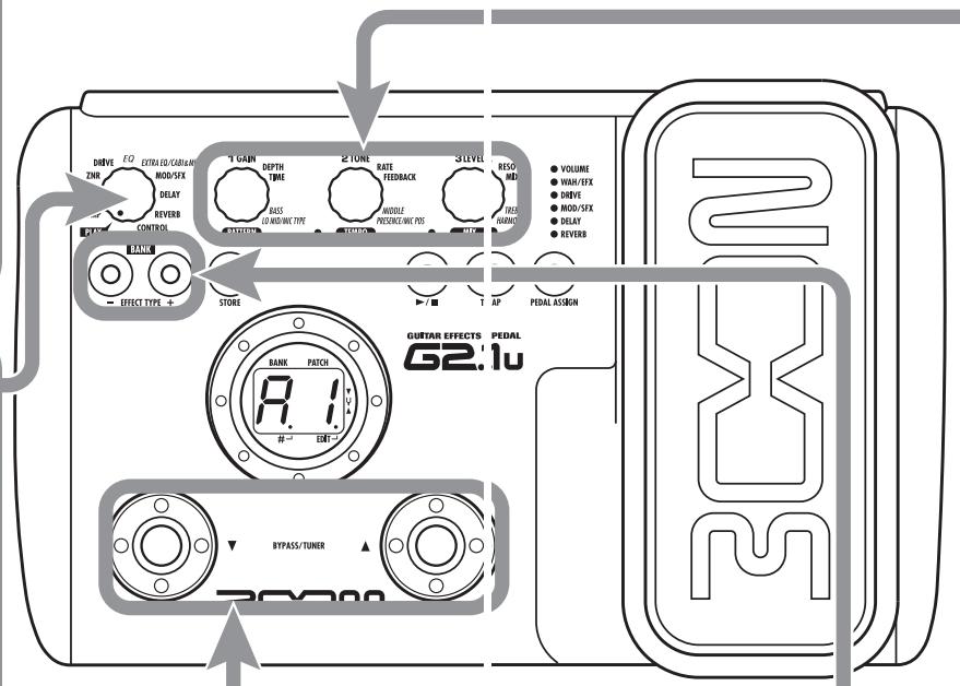 ZOOM G21U - Select a patch - 1
