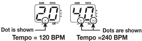 ZOOM G21U - Adjust the tempo - 1