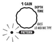 ZOOM G21U - Change the parameter value - 1