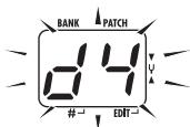 ZOOM G21U - Specify the store/copy target patch number - 1