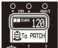ZOOM G3 - To adjust the tempo - 3