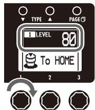 ZOOM G3 - | To adjust the rhythm level - 1