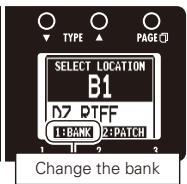 ZOOM G3 - To change the bank where stored/swapped - 5