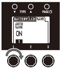 ZOOM G3 - | To set the auto save function - 2