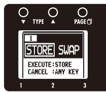 ZOOM G3 - | To select whether to store or swap the patch - 2